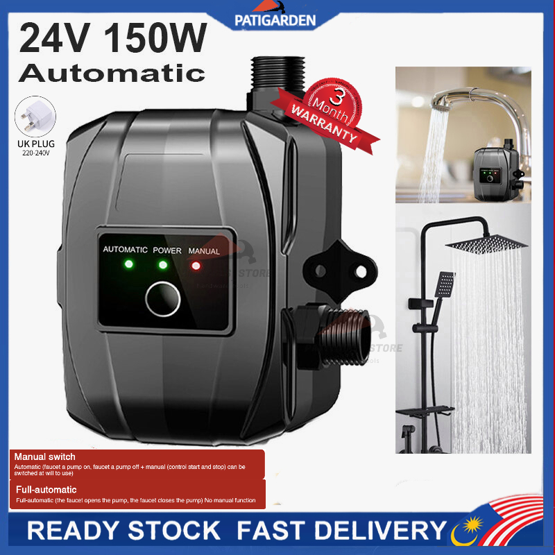 Water Booster Pump 150w Pressure Pump 75 Feet 24v Auto Pressure