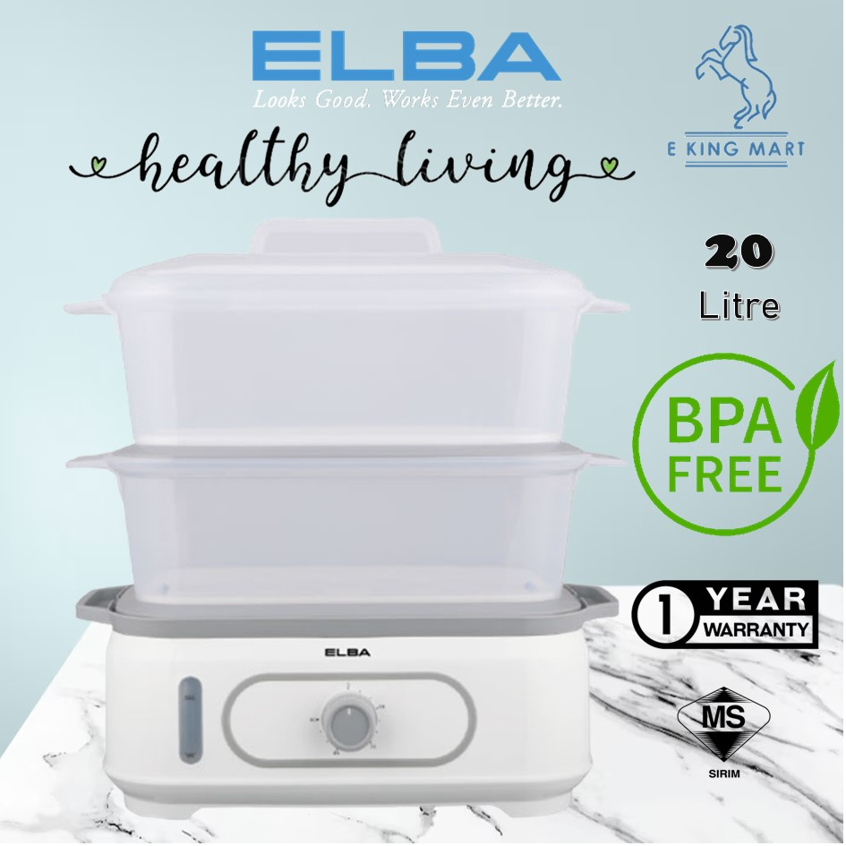 ELBA 20L Food Steamer EFS-M2028 Extra Big size Stim Pengkukus Elektrik ...