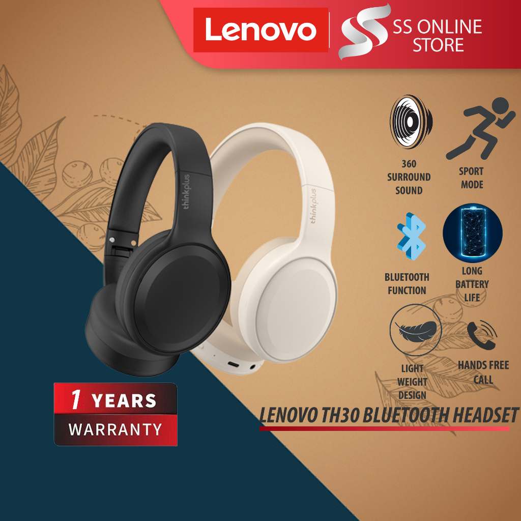 Lenovo Thinkplus TH30 headphone bluetooth earphone wireless headphone ...