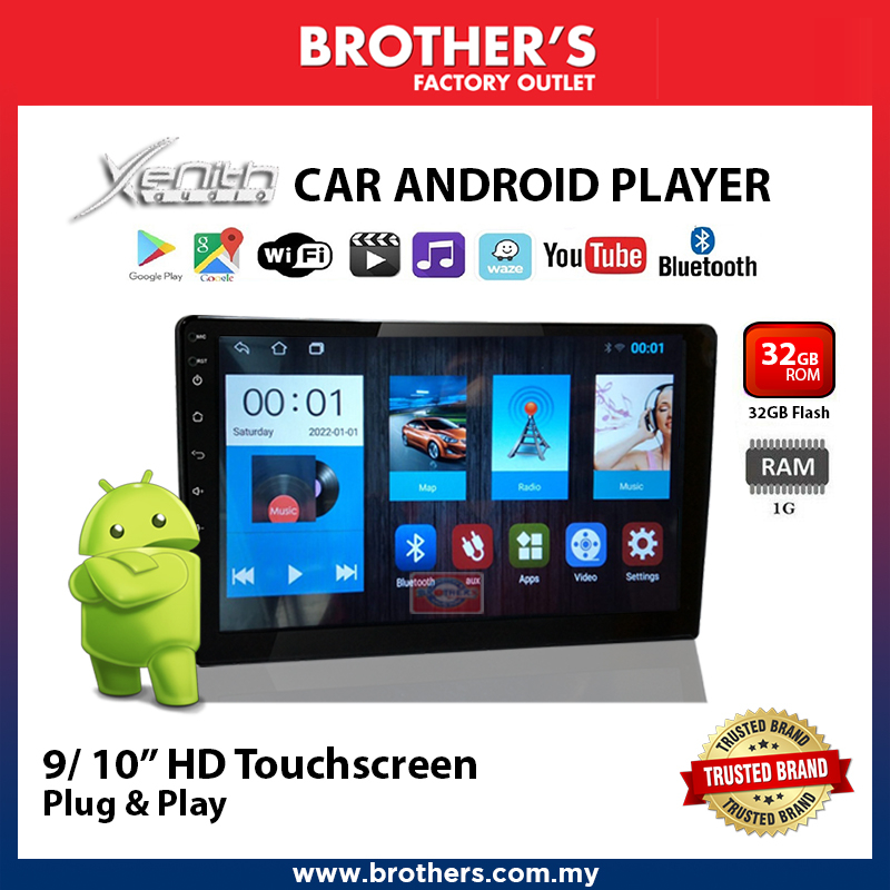 Xenith Audio Car Android Player 9/10" HD Touchscreen 1 RAM+32GB ROM