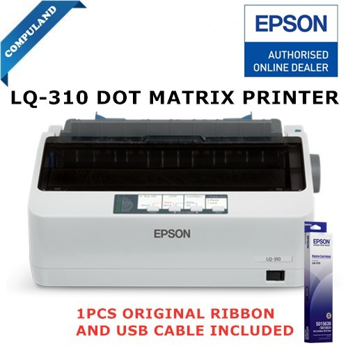 Epson Lq 310 Dot Matrix Printer 24 Pin Narrow Carriage 1 Original 3 Copies Original 2406
