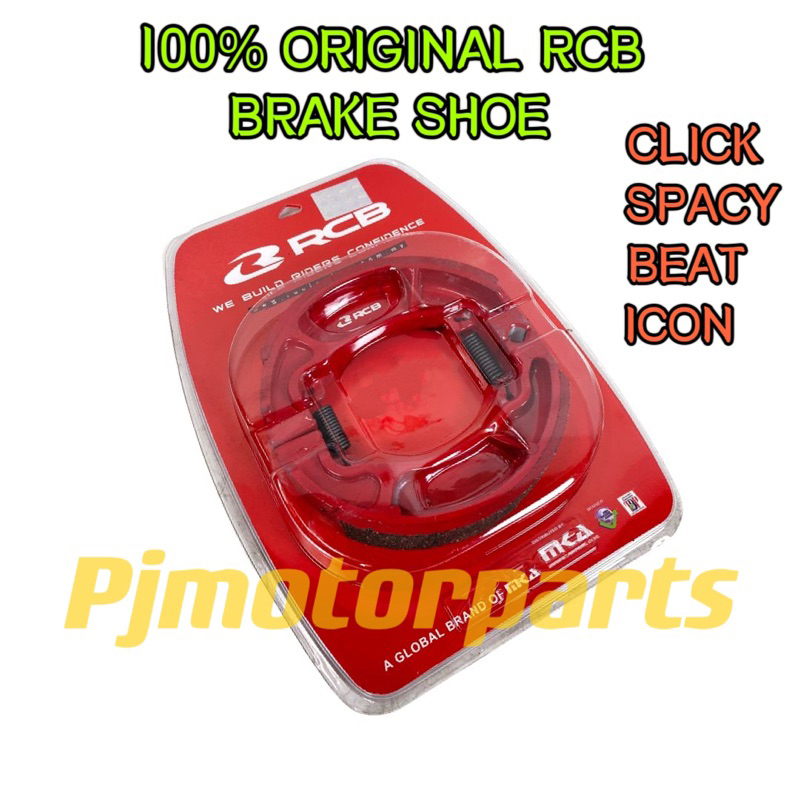 CLICK / SPACY / BEAT / ICON ( 100% ORIGINAL RCB ) REAR BRAKE SHOE ...