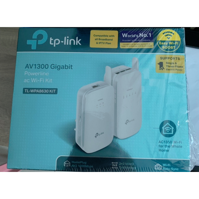 Tp-link - Av1300 Gigabit Powerline Ac Wi-fi Kit, Tl-wpa8630 Kit 