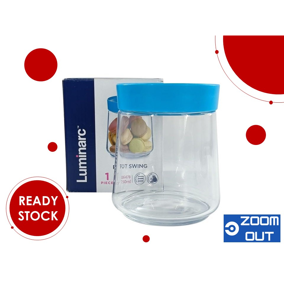 [CLEARANCE] Luminarc Swing Pot Glass Jar 750ml (1 PCS) Shopee Malaysia