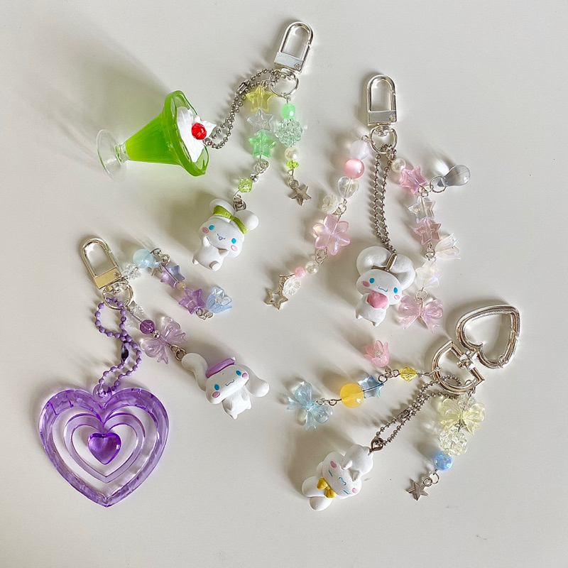 Cute Cinnamoroll Gotochi Handmade Bead Keychains | Shopee Malaysia