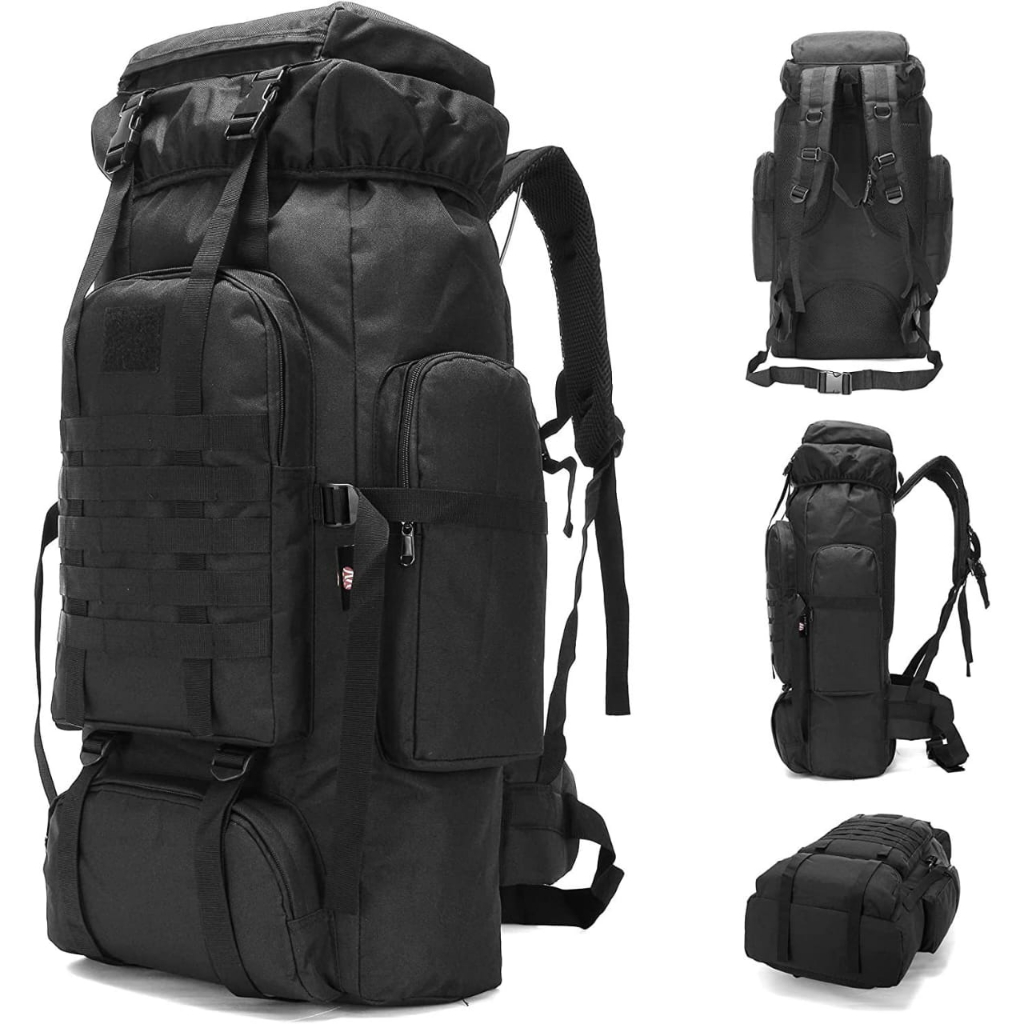 80L Hiking Bag Water Resistant Backpack Travel Bag Large Capacity