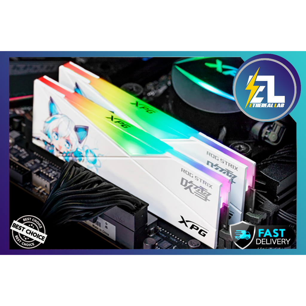 CUSTOM MOD XPG D50 WHITE ROG EDITION STICKER SET | Shopee Malaysia