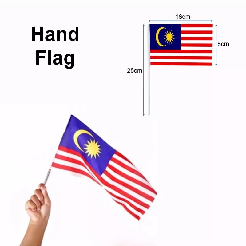 Bendera Malaysia Tangan Kecil Jalur Gemilang Merdeka 2023 Malaysia Hand Flag Shopee Malaysia