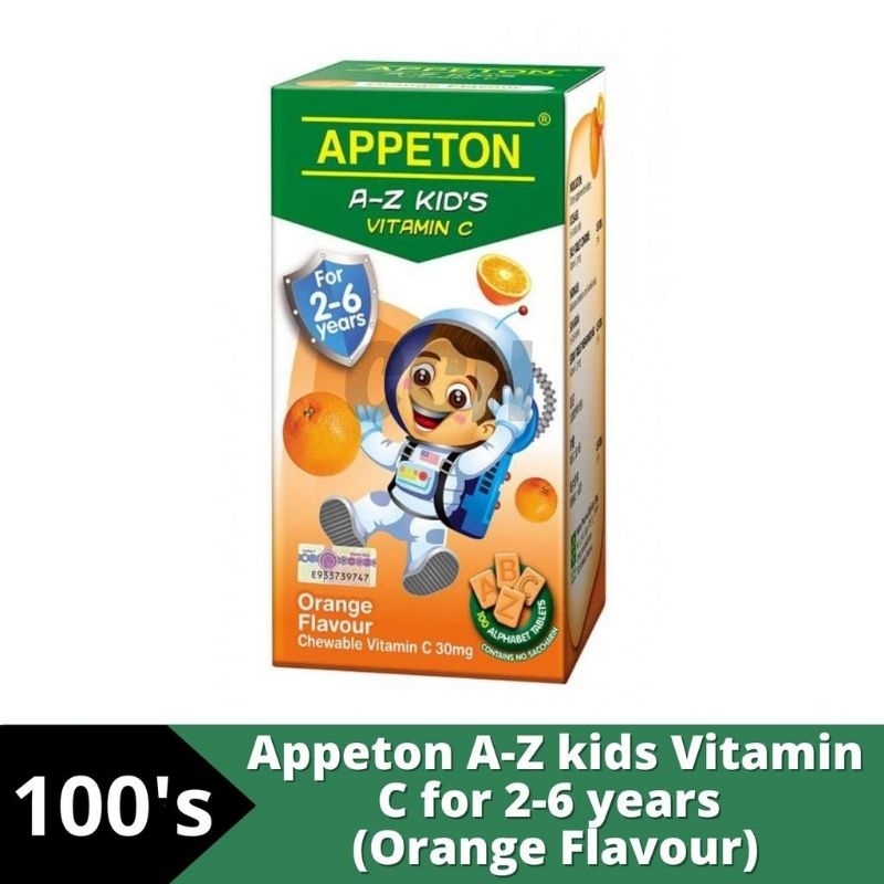 APPETON A-Z Kid's Vitamin C (100 Tab) | Shopee Malaysia