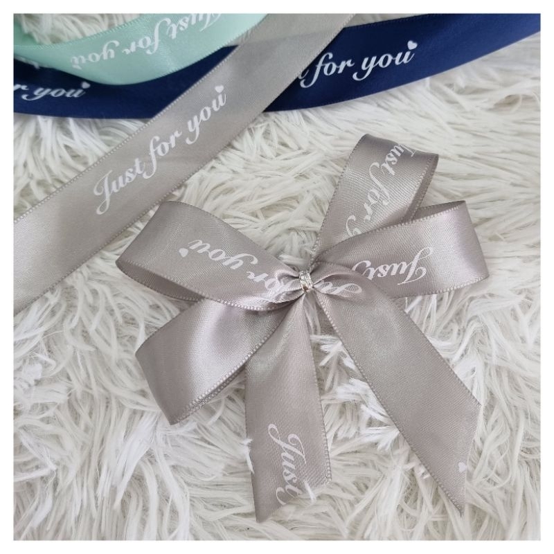 READYMADE DOUBLE LOOP RIBBON SATIN 10CM Just For U | Shopee Malaysia
