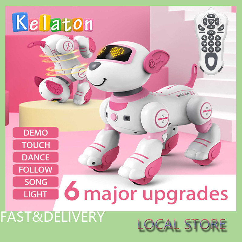 Pink robot cheap dog toy