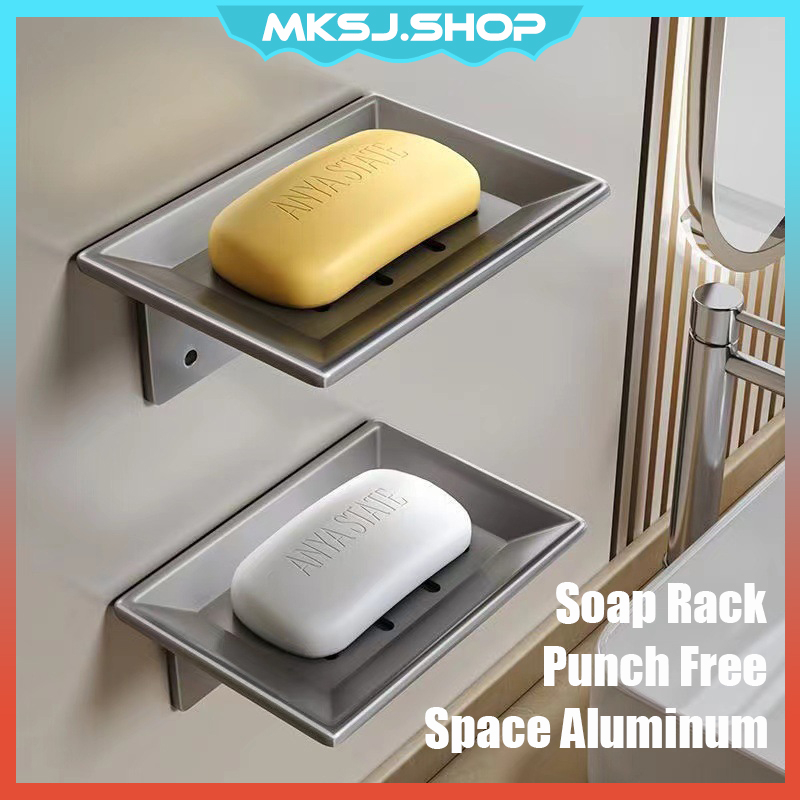 Soap Dish Box Soap Rack Case Holder Container Wash Shower Bathroom Wall ...