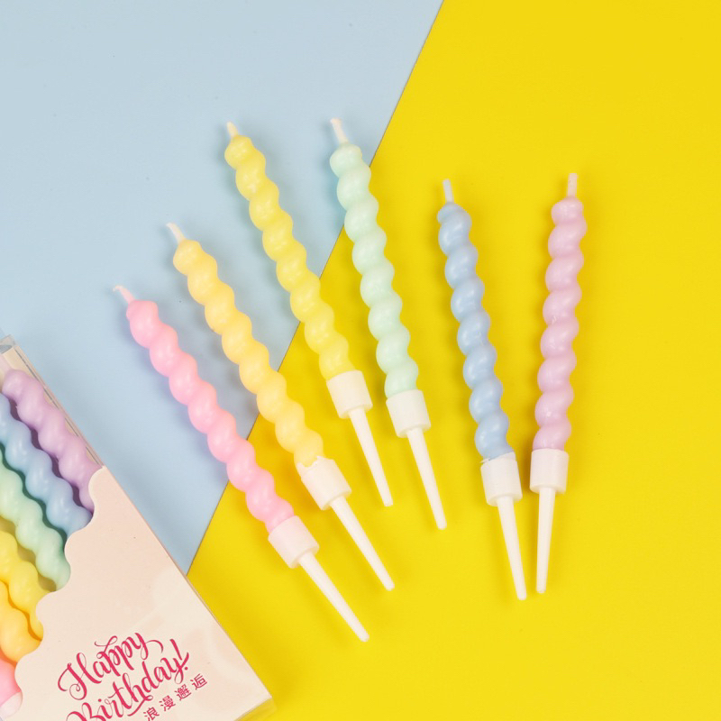 Ins Twist Birthday Candle Cake Party 6pcs 🕯️🍰 Shopee Malaysia
