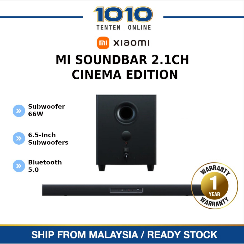 Xiaomi TV SoundBar Cinema Edition Bluetooth Speaker Subwoofer 100W Home ...