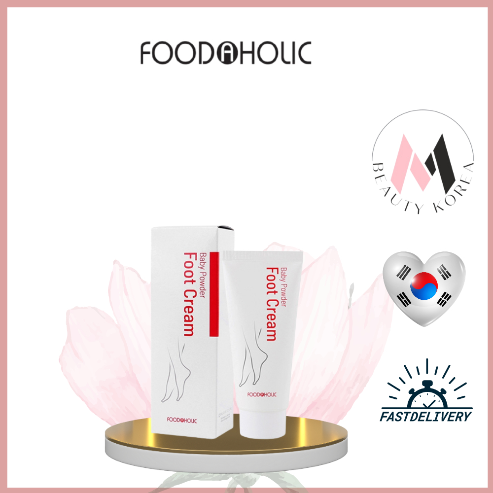 Korea Foodaholic Foot Moisturizing Baby Powder Foot Cream 100g Shopee