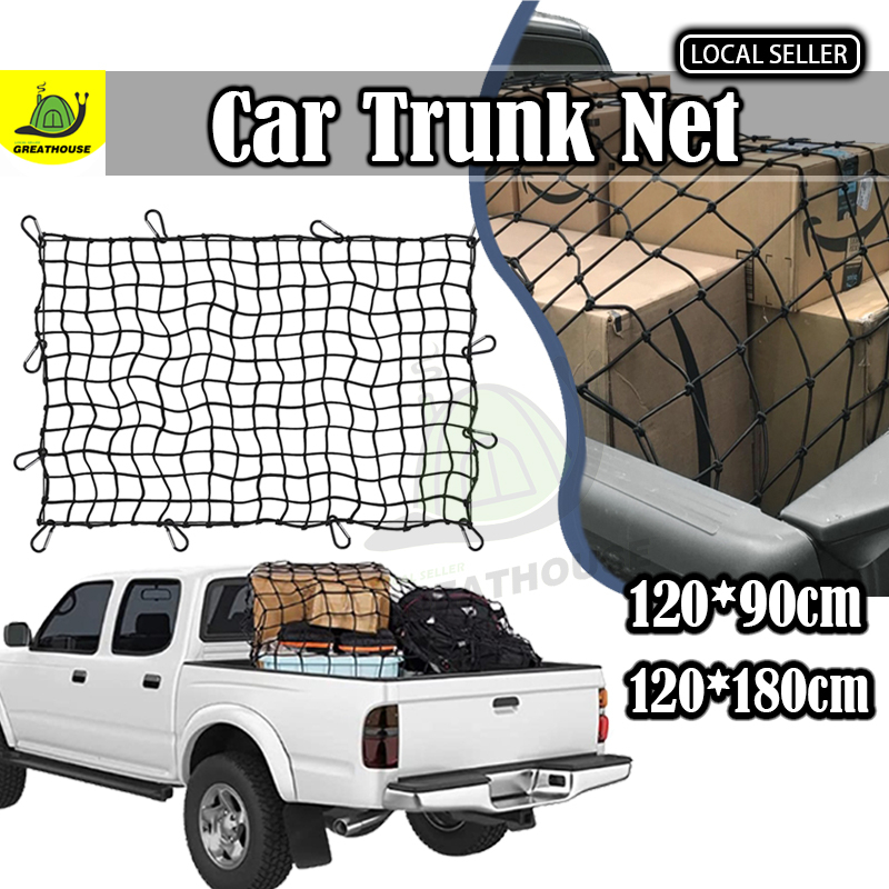 🇲🇾Cargo Net 120*180cm Bungee Cord 4x4 Pickup Truck Bed Cargo Net Car