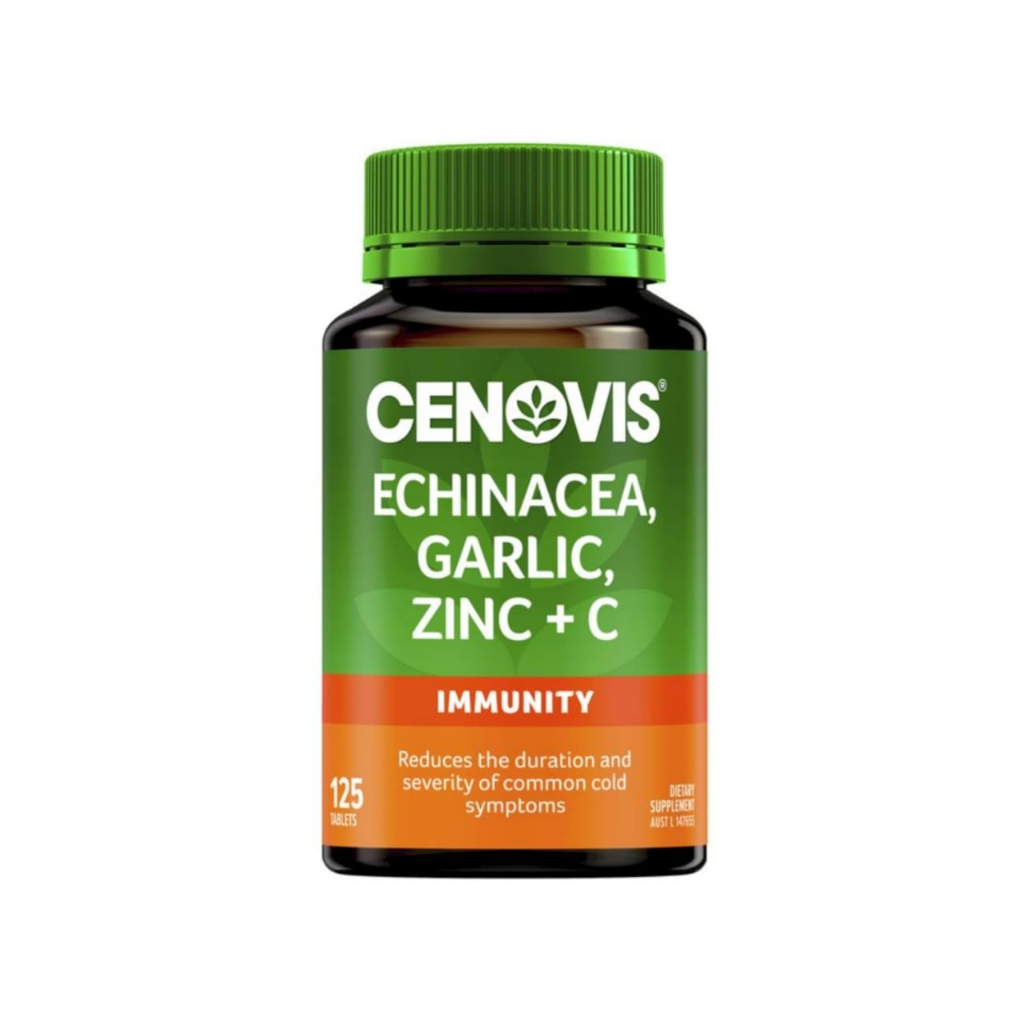 Cenovis Echinacea, Garlic, Zinc & C Contains Vitamin C 180 Tablets