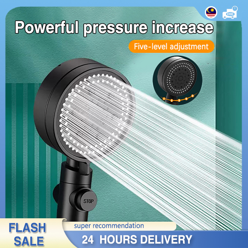 shower head 5 Mode High Pressure Shower Head Adjustable Shower ...