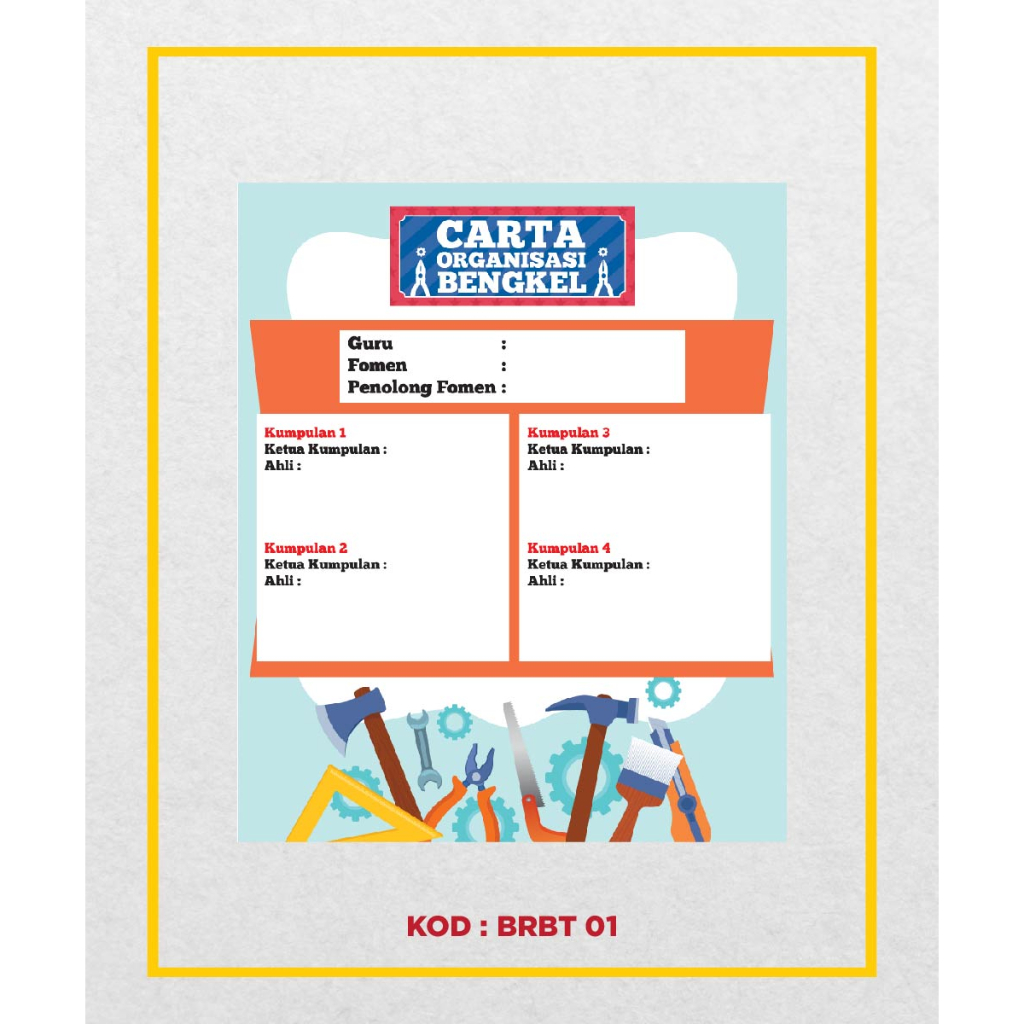 Carta Bilik RBT | Keceriaan Bilik RBT | Keceriaan Bilik Khas | Shopee ...