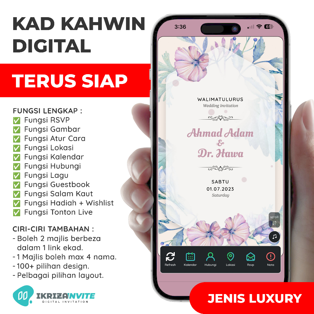 [TERUS SIAP]* - KAD KAHWIN DIGITAL - EKAD / ECARD - JENIS LUXURY ...