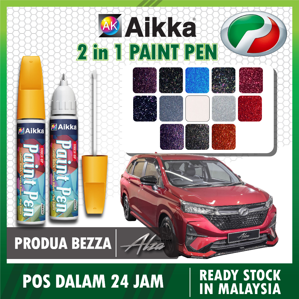 [ ALZA ] Aikka Cat Pen Cat Hilang Calar 2 in 1 Touch Up Pen Paint Pen ...