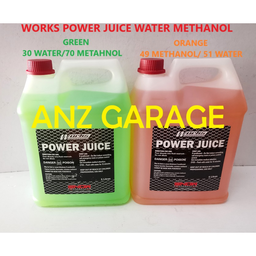 Works Power Juice Water Methanol Injection Kit Boost Juice 5L Premix Methanol Shopee Malaysia