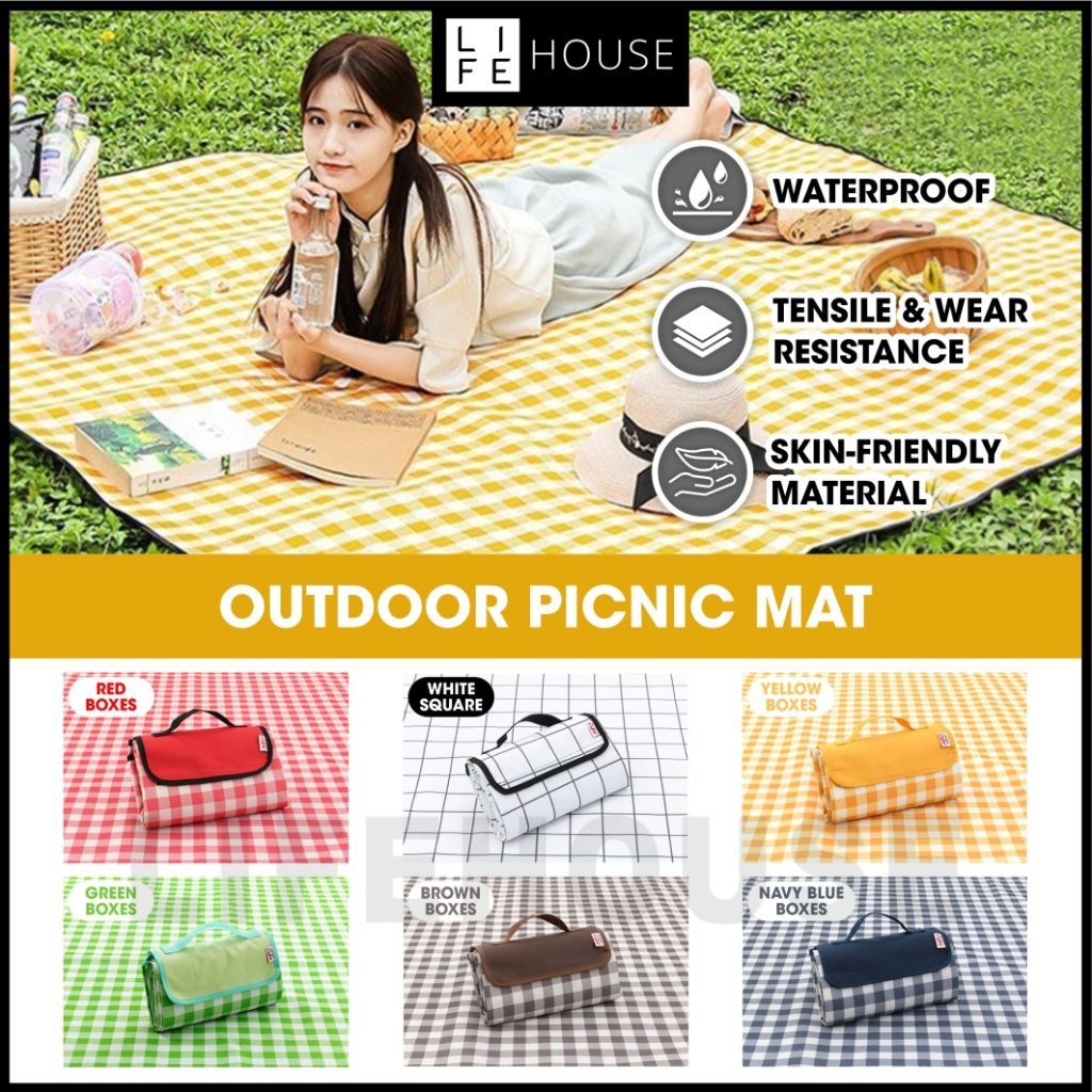 Picnic Mat 145*200cm Foldable Tikar Picnic Waterproof Camping Mat ...