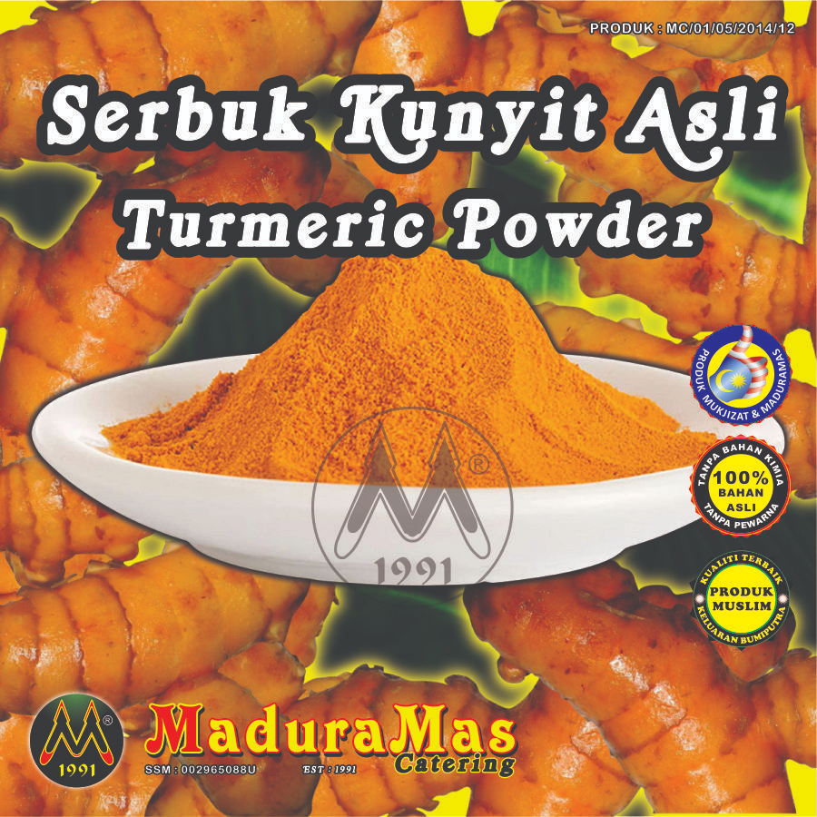 Serbuk Kunyit Asli - Turmeric Powder 25g - 50g (100% Pure) | Shopee ...