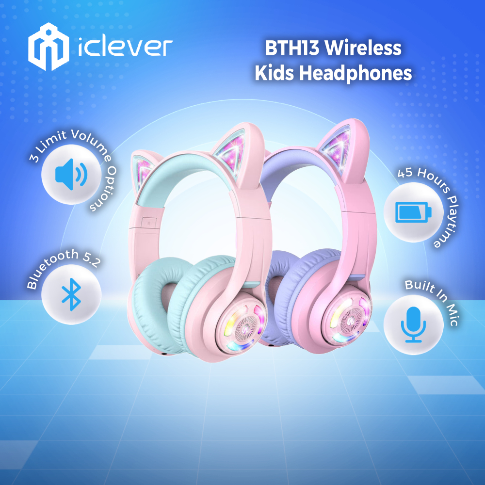 Cat Ear Headphones For Kids Light Up Headphones Cat Light Up Kids