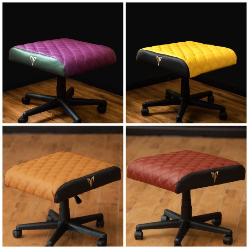 Plating Office Chair Pedal Foot Pad Sturdy Retractable Rotatable,under Desk Foot Rest for Gaming Chair Work Chair,Mesh Chair Accessories, Size: 41.5cm