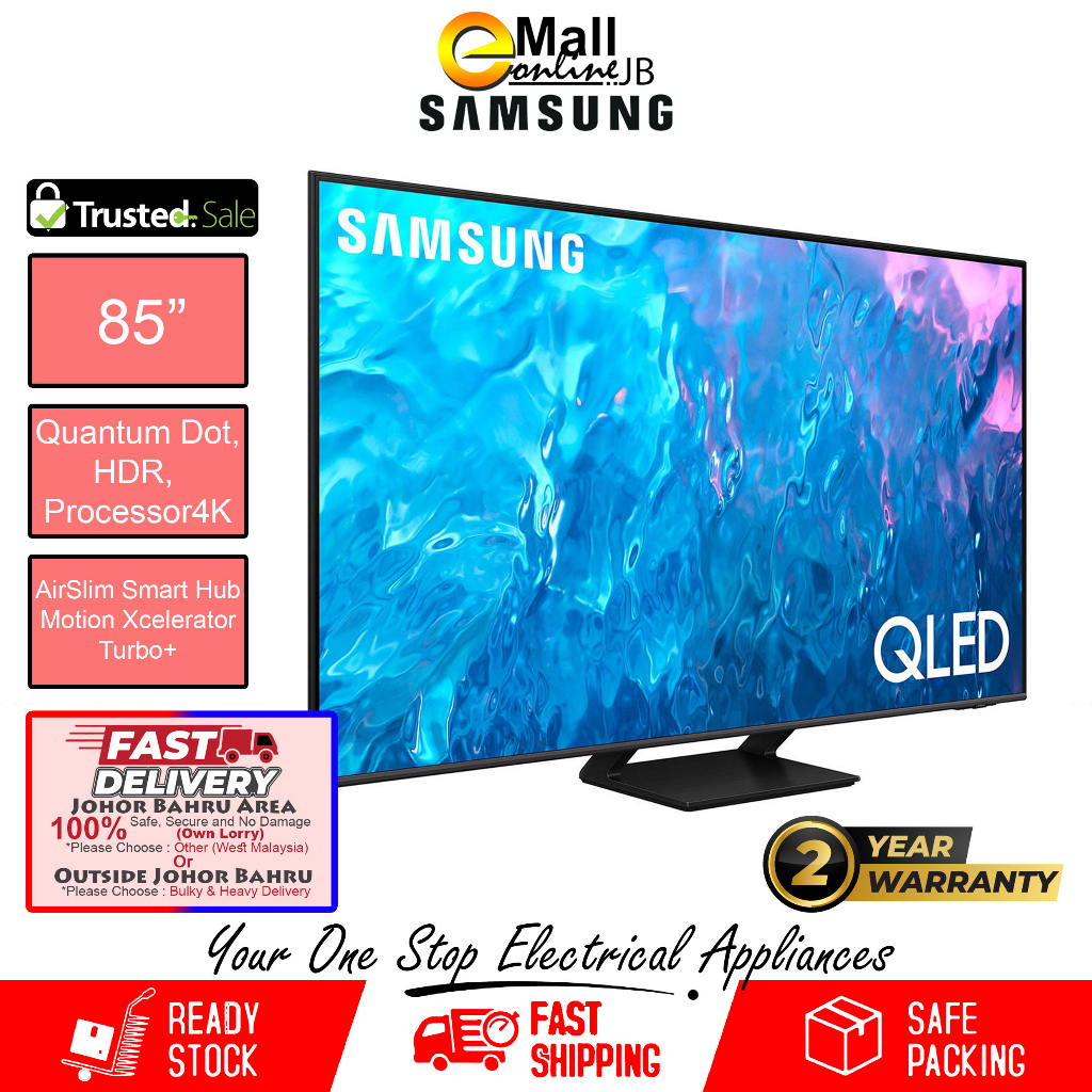 Samsung QLED 4K Smart TV 85" | 75" Q70C Quantum HDR QA85Q70CAKXXM ...