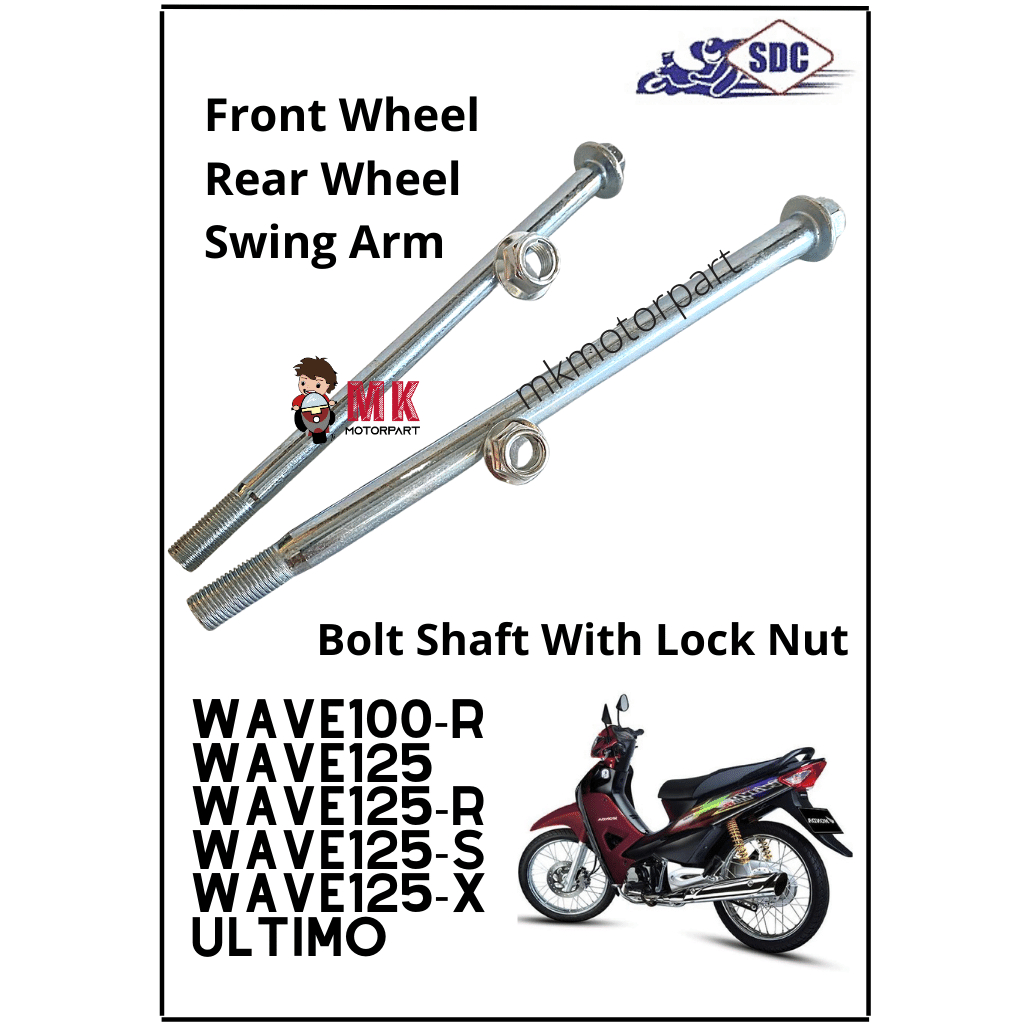 Honda Wave125 Wave125s Wave X Ultimo Wave100R FRONT REAR WHEEL SWING ...