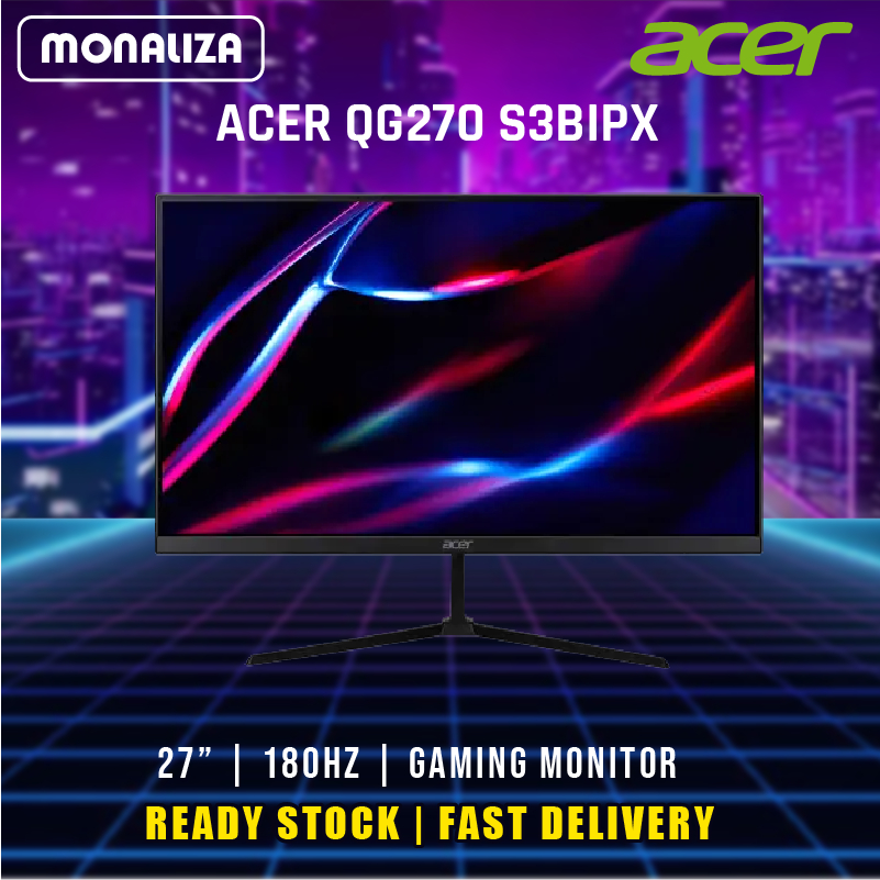 Acer Gaming Monitor QG270 S3BIPX 27''NITRO QGO FHD 180HZ | Shopee Malaysia