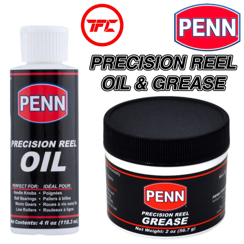Penn Precision Reel Oil & Grease 2oz Made in USA Service Maintenance