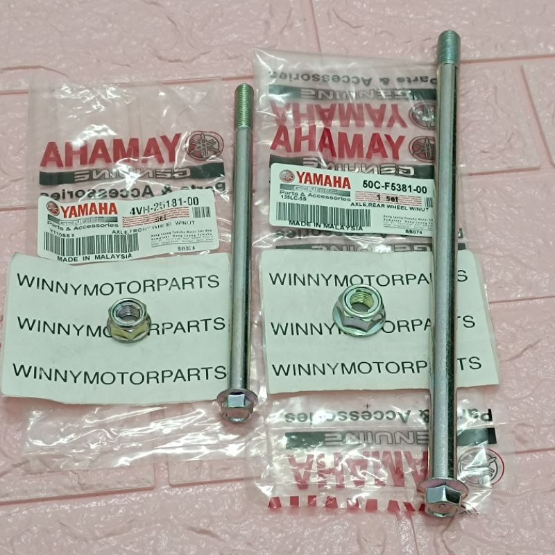 YAMAHA LC135 5S DISC 5OC 55C 265MM FRONT REAR WHEEL SHAFT WITH NUT ...