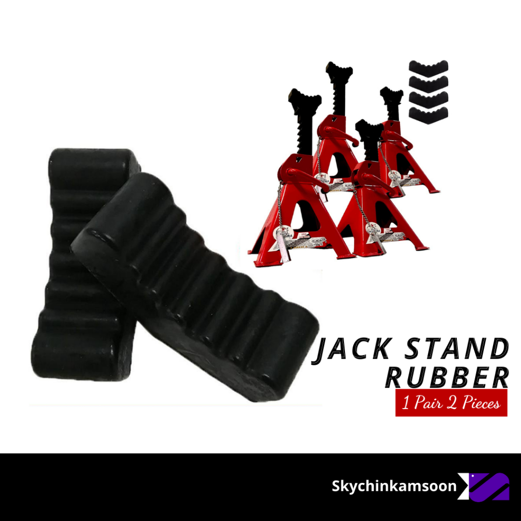 Universal 3 Ton Jack Stand Rubber Pad (1 Pair 2 Pieces) Shopee Malaysia