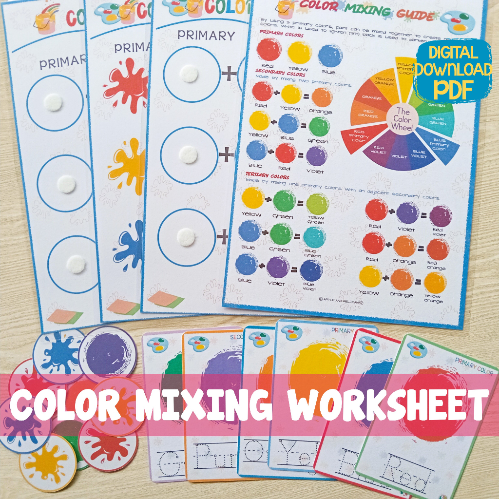 Color Mixing Activity Worksheet