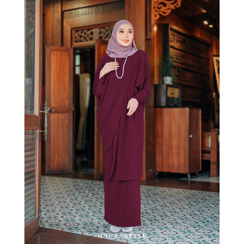 Original Ready Stock Part Dayang Kaftan By Haurabelle Ironless