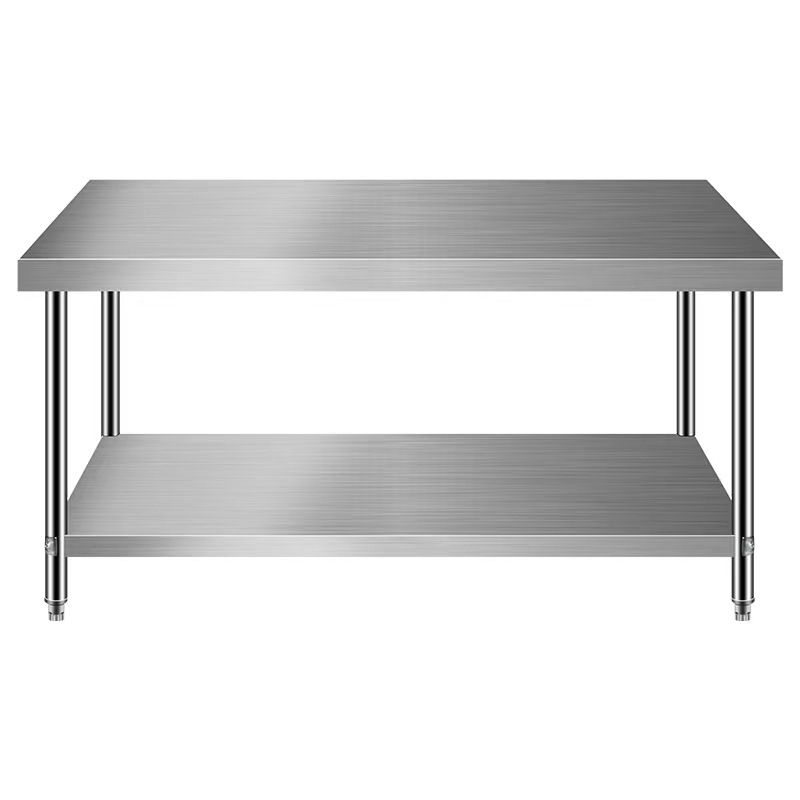 150/180CM WORK TABLE STAINLESS STEEL MEJA WORKBENCH 5 KAKI TAHAN BERAT ...