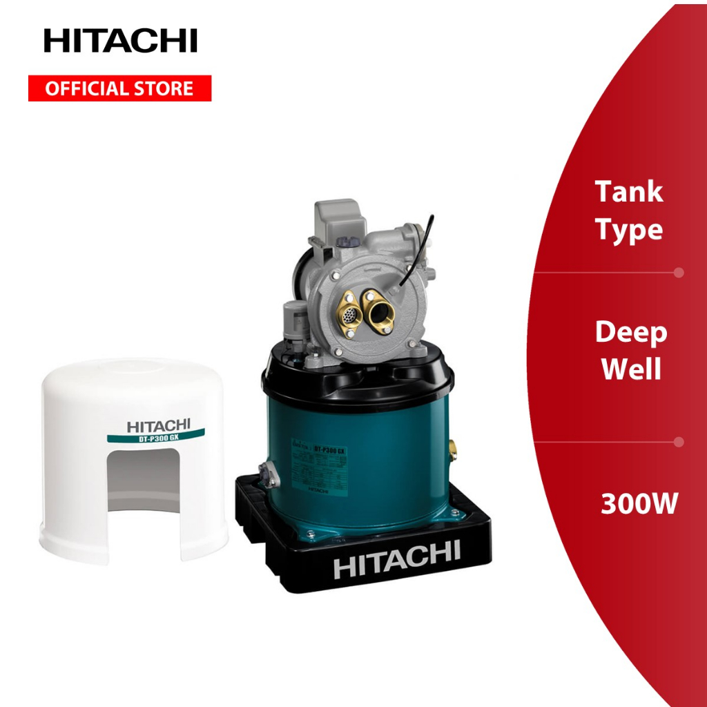 Hitachi Tank Type Deep Well Water Pump 300W (DTP300GXPJ) Shopee Malaysia