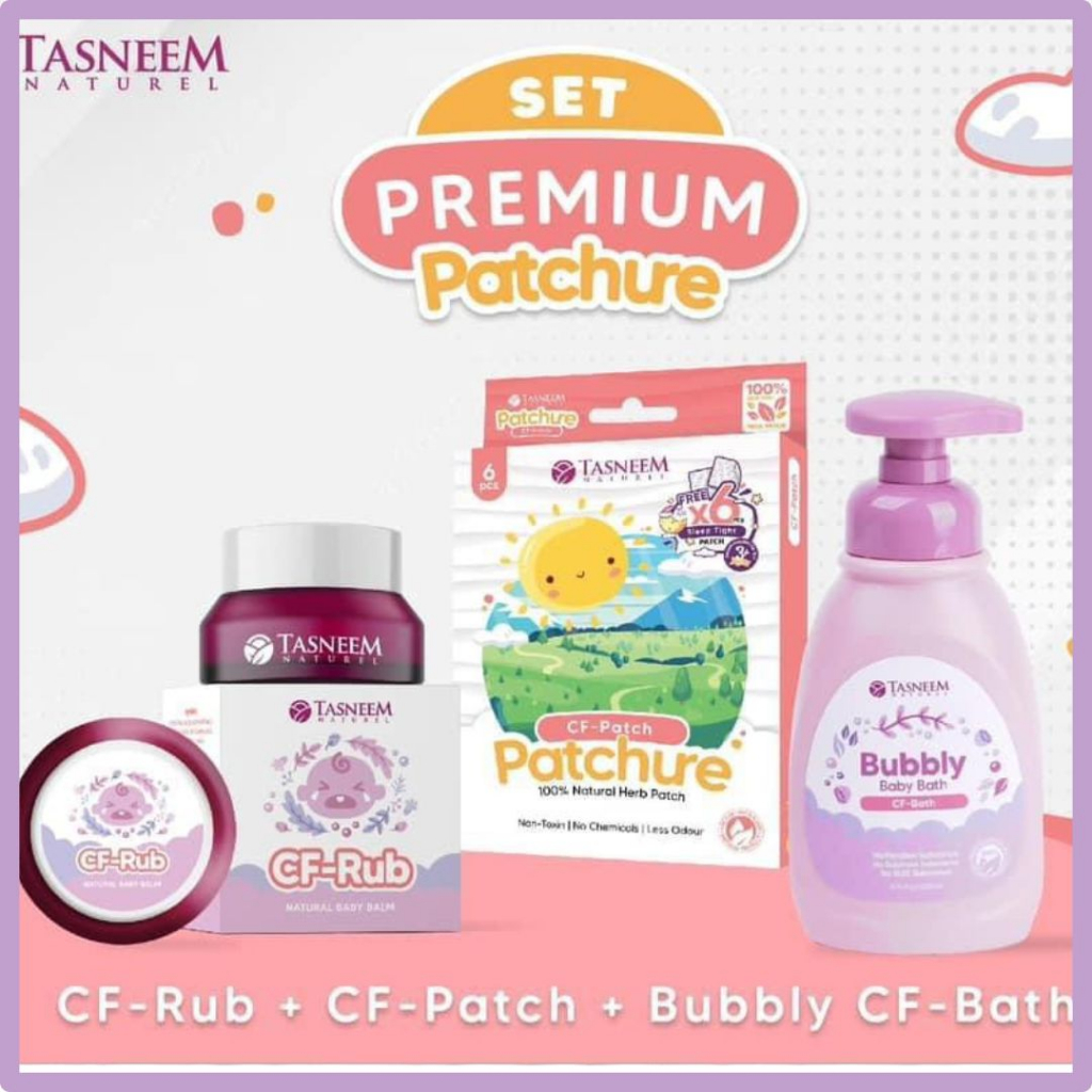 Tasneem Naturel Set CF-Patchure Premium - khas untuk demam, batuk dan ...