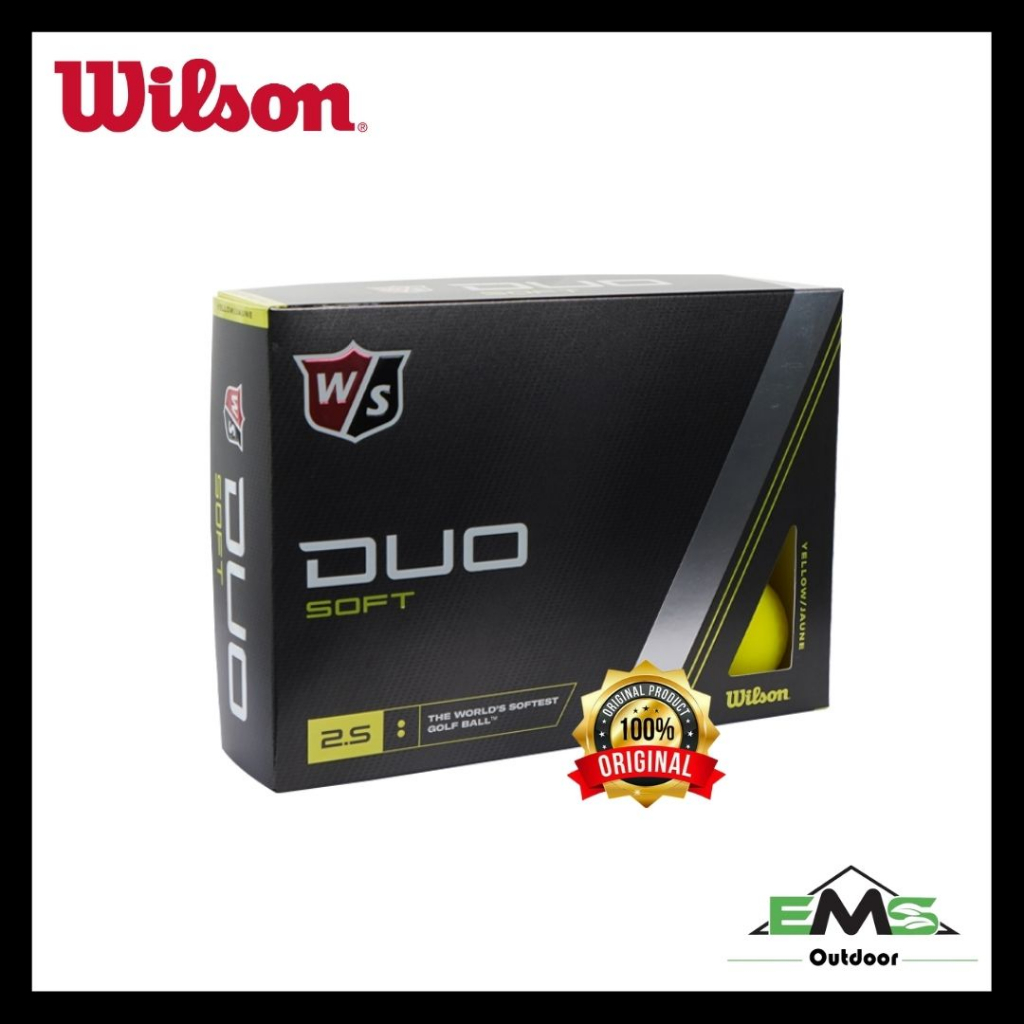 Wilson Duo Soft Optix (2023) Golf Ball (Yellow) Shopee Malaysia