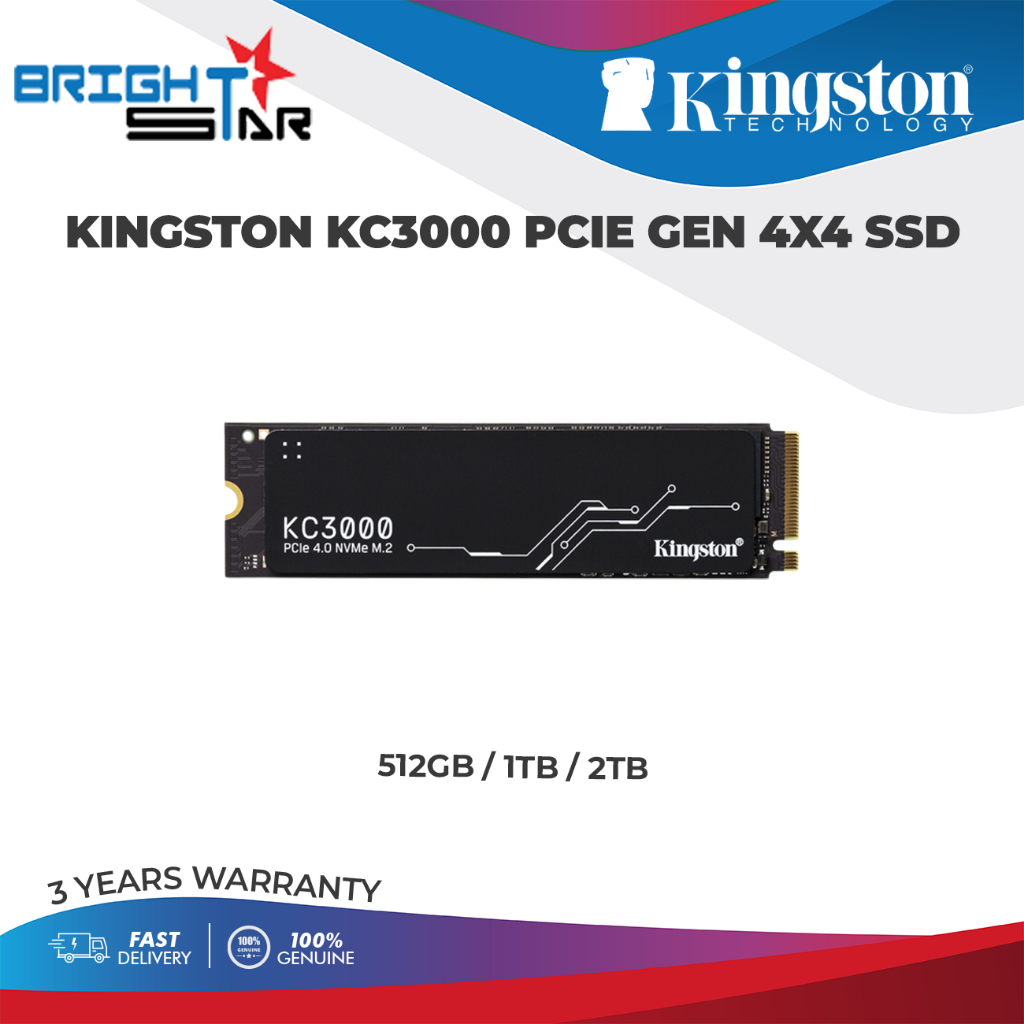 KINGSTON KC3000 PCIE GEN4x4 SSD (512GB, 1TB, 2TB) | Shopee Malaysia