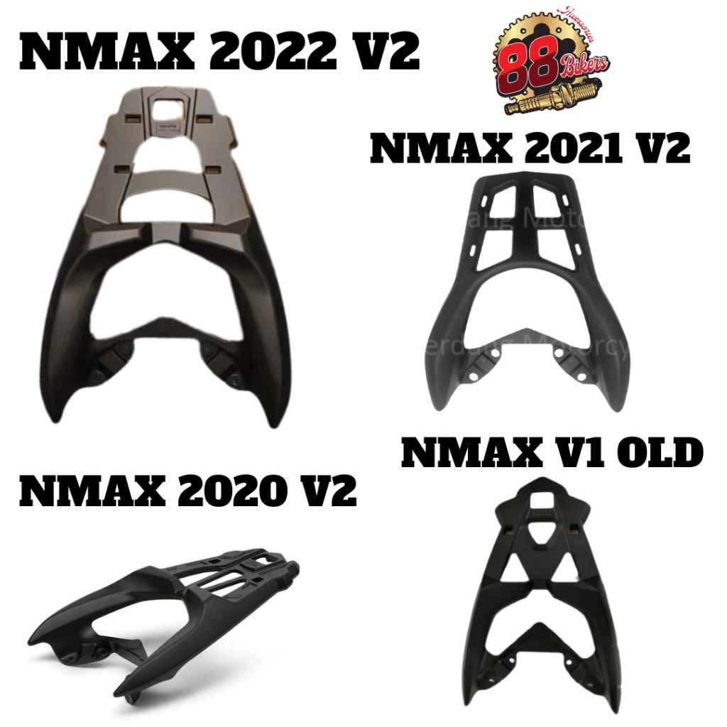 YAMAHA NMAX HEAVY DUTY MONORACK V1 V2 2020 tailstock shelf with luggage ...
