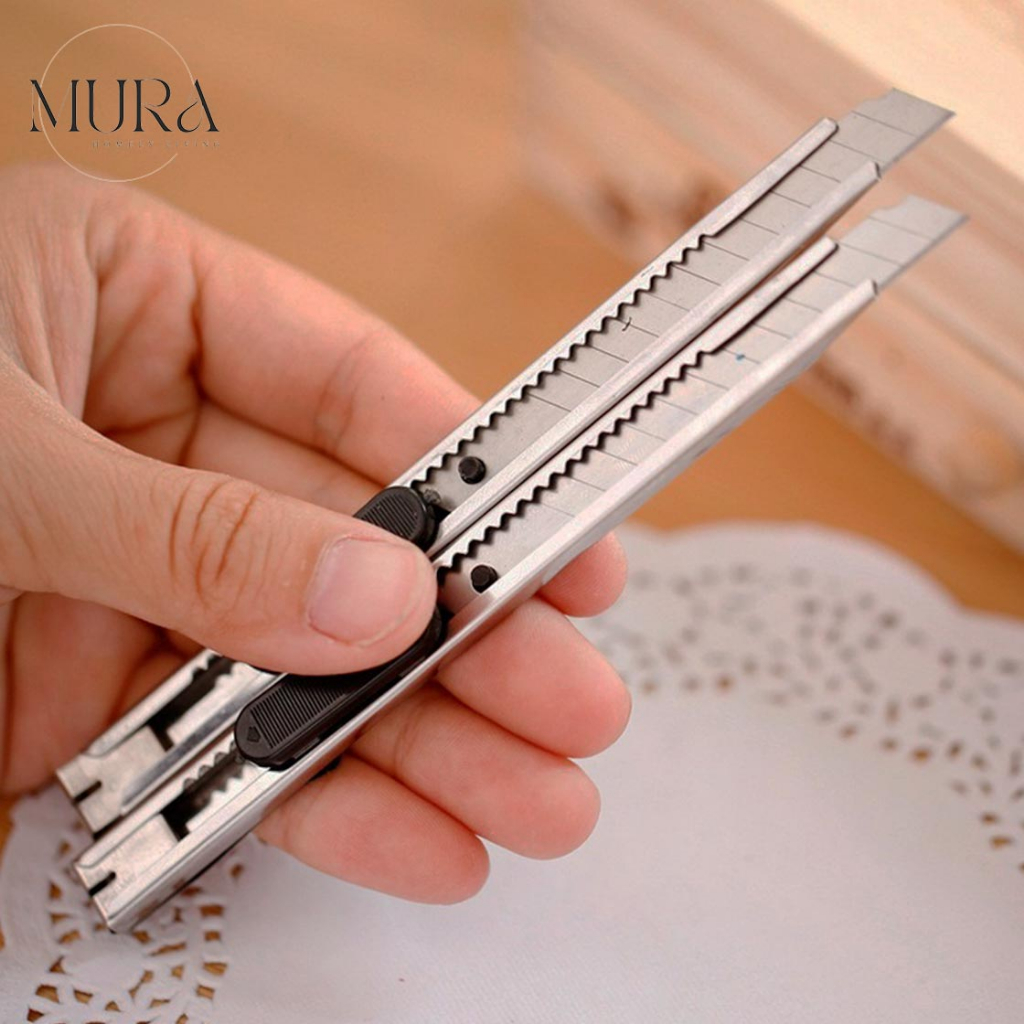 GD 1pc Pisau Snap-Off Slide Snap-off Envelope Blade Cutter Knife Paper ...