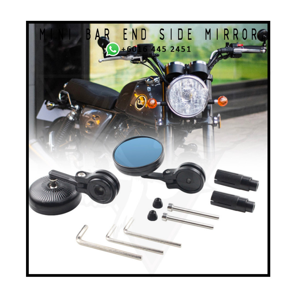 ( READY STOCK ) SIDE MIRROR BAR END MINI REAR ALLUMINIUM ALLOY CUSTOM ...