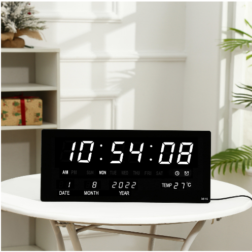 Jam Dinding Digital LED wall clock LED Number Clock jam masjid digital ...