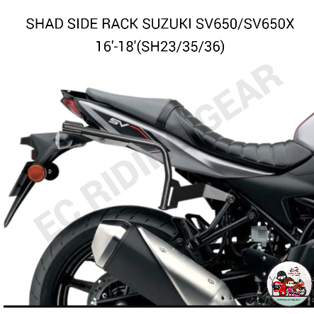 SHAD RACK SUZUKI SV650 / SV650X 16-25 TOP MASTER FITTINGS AND SIDE RACK ...