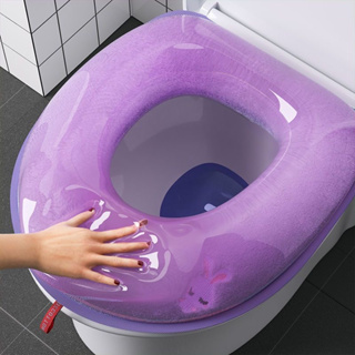 Waterproof Silicone Toilet Lid Mat O Shape Toilet Seat Cover Close Stool  Protection Case