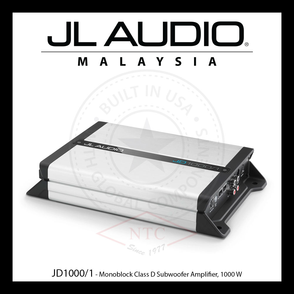 JL Audio JD Series Monoblock Class D Subwoofer Amplifier 1000 W